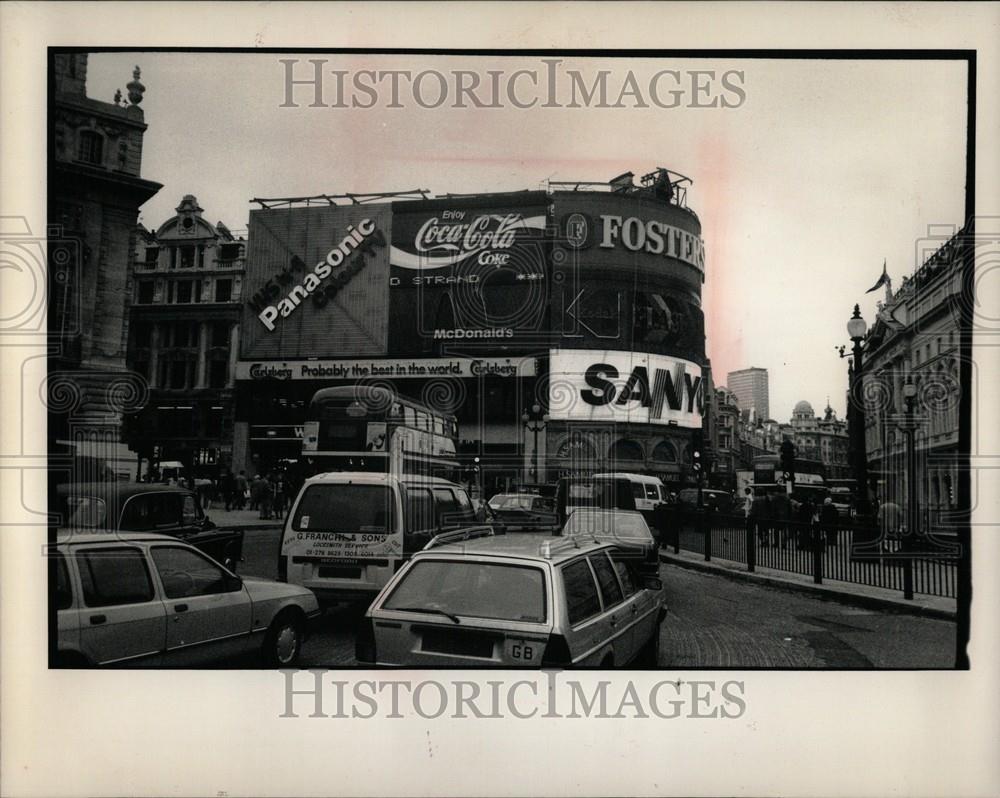 1989 Press Photo piccadilly circus, london - Historic Images