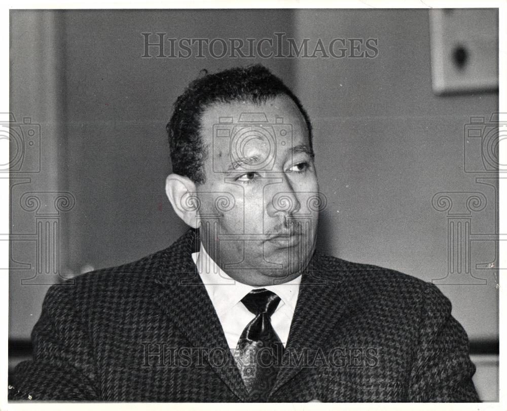 1976 Press Photo Ernest C. Browne Coleman Young Mayor - Historic Images