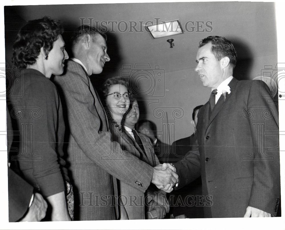 Press Photo Richard Nixon American President - Historic Images