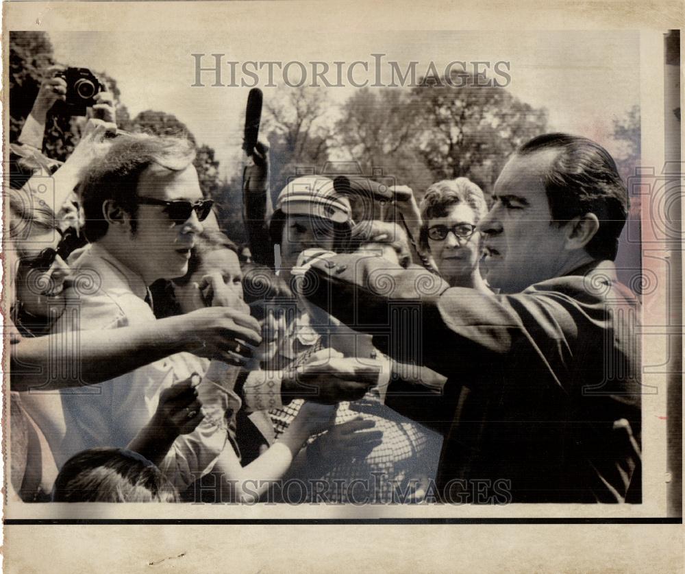 1971 Press Photo President Richard Nixon Capitol - Historic Images