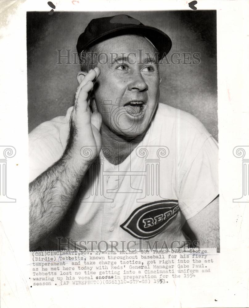 1958 Press Photo George Birdie Tebbetts Baseball Player - Historic Images