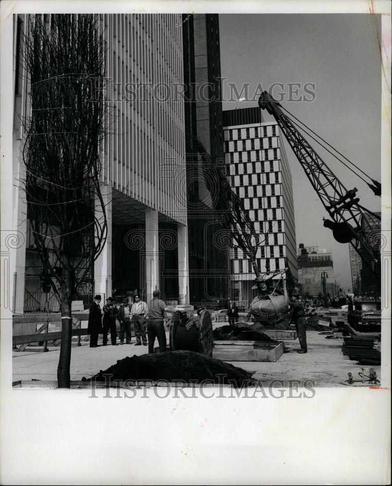 1963 Press Photo Michigan Consolidated Gas Company HQ - Historic Images