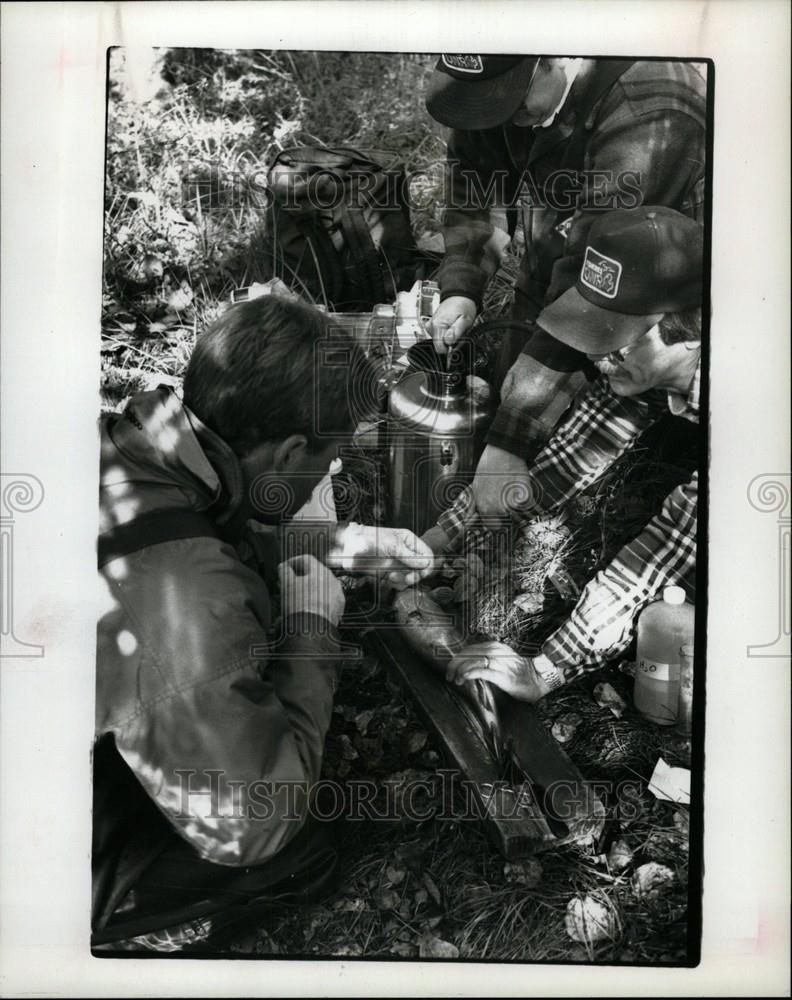 1990 Press Photo John Hudson Jim Gapezynski Rick Clark - Historic Images