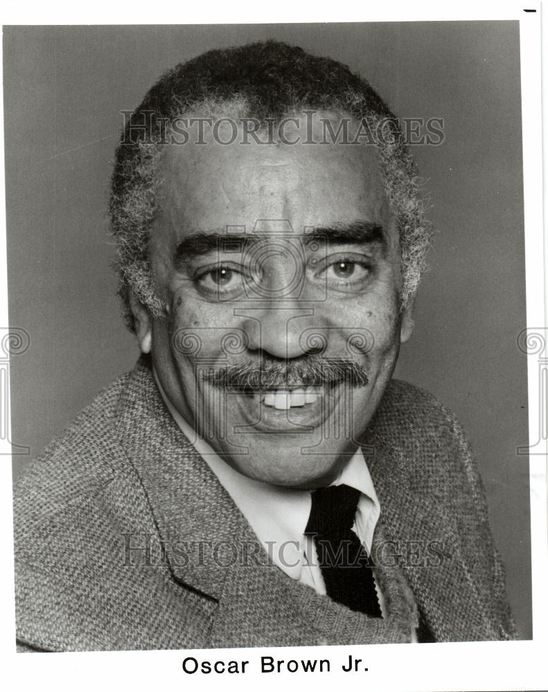 1987 Press Photo Oscar Brown Jr. Singer - Historic Images