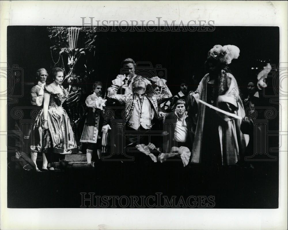 1990 Press Photo Michigan Opera Don Giovanni Rehearsal - Historic Images