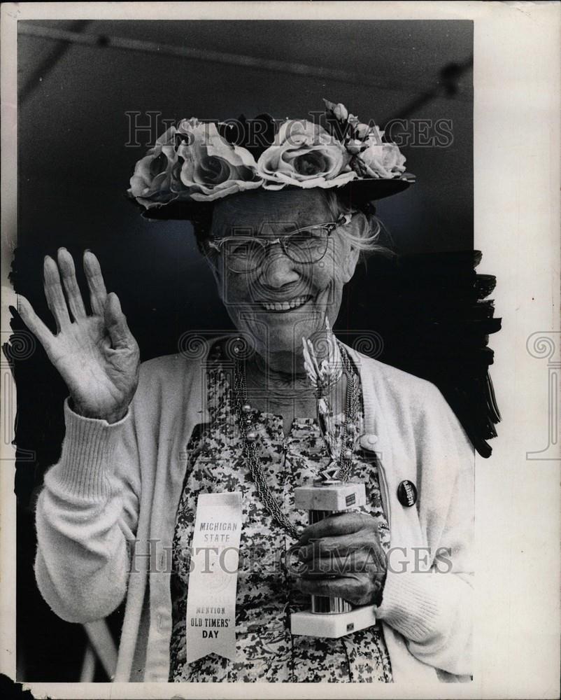 1972 Press Photo Michigan State Fair, Emma Rabe - Historic Images