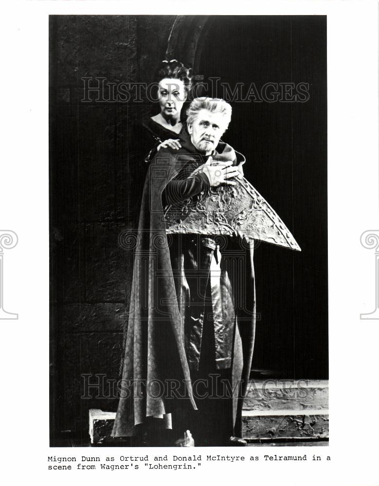 1985 Press Photo Met Opera Mignon Dunn Donald McIntyre - Historic Images