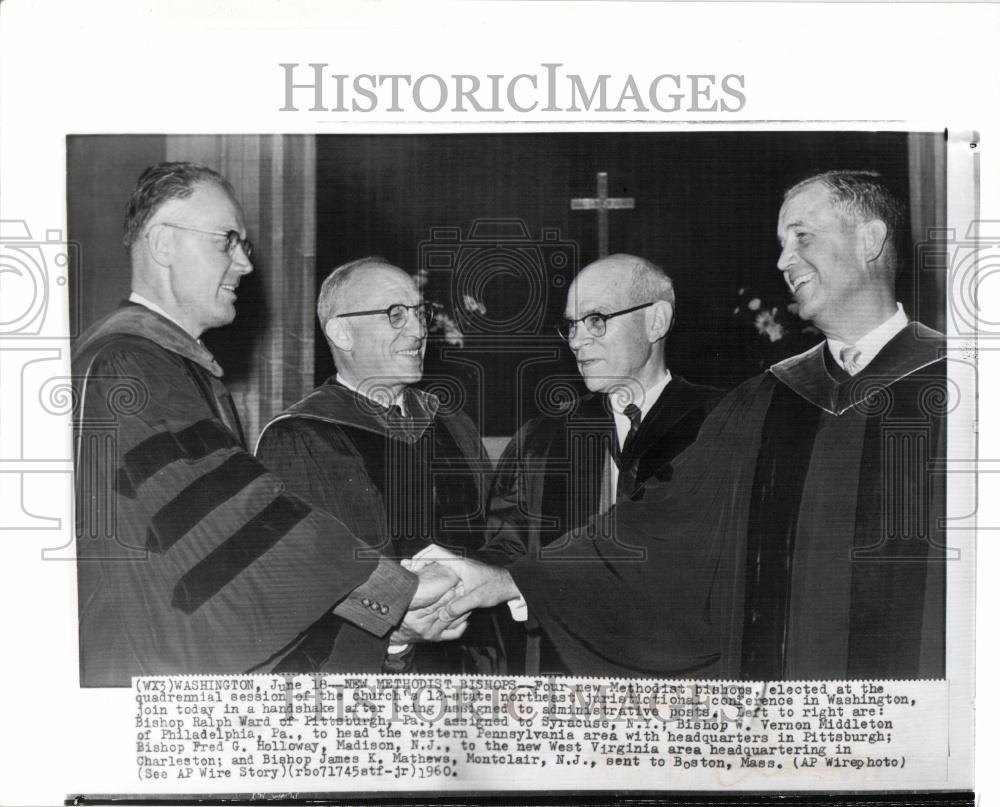 1960 Press Photo Ralph Ward Vernon  Middleton Holloway - Historic Images