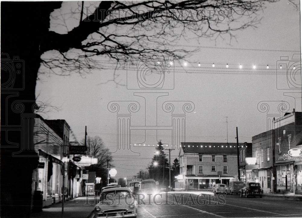 1953 Press Photo Downtown Memphis Michigan - Historic Images