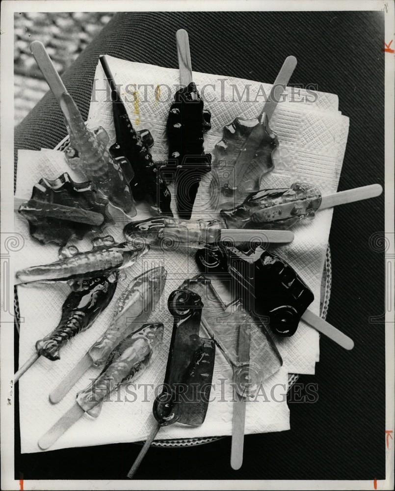 Press Photo lollipops baking candy - Historic Images