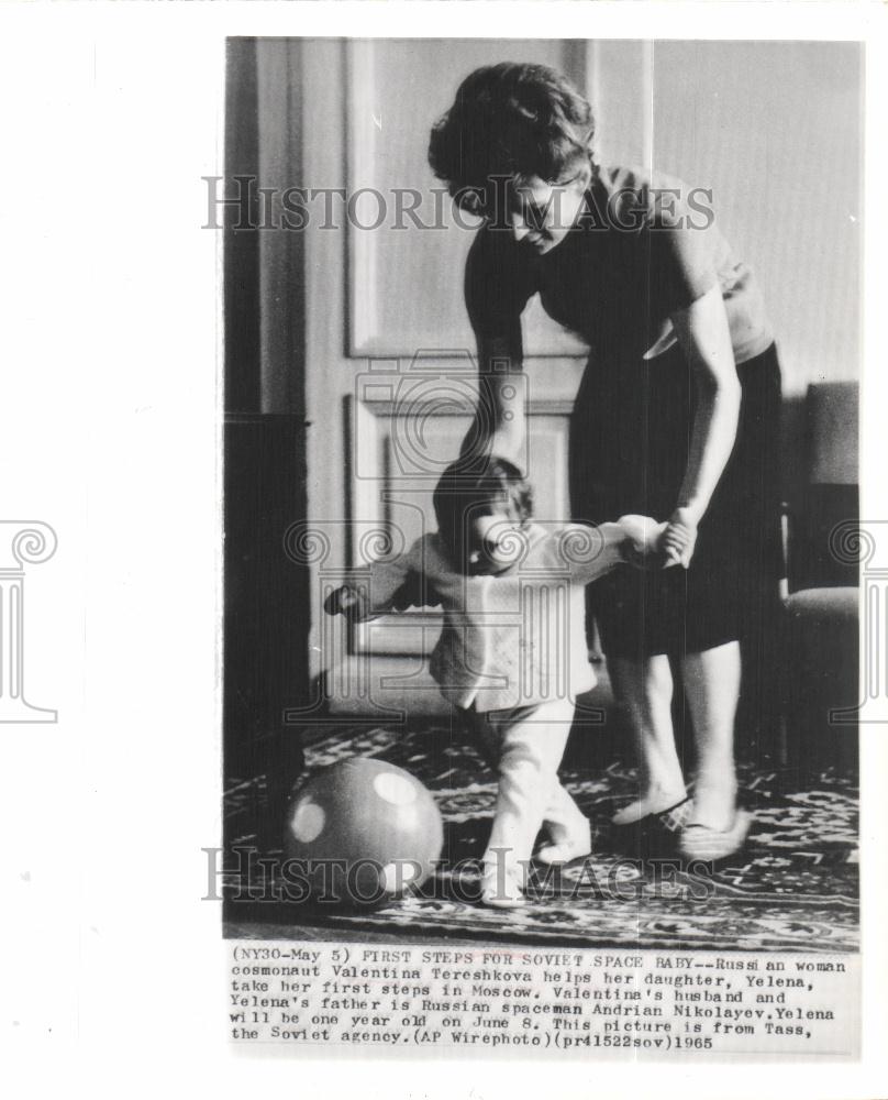 1965 Press Photo Russian Valentina Tereshkova daughter - Historic Images