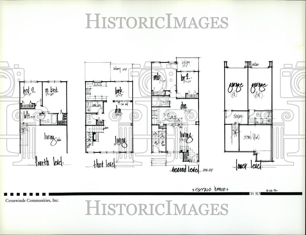 Press Photo Main Street Square Condo - Historic Images