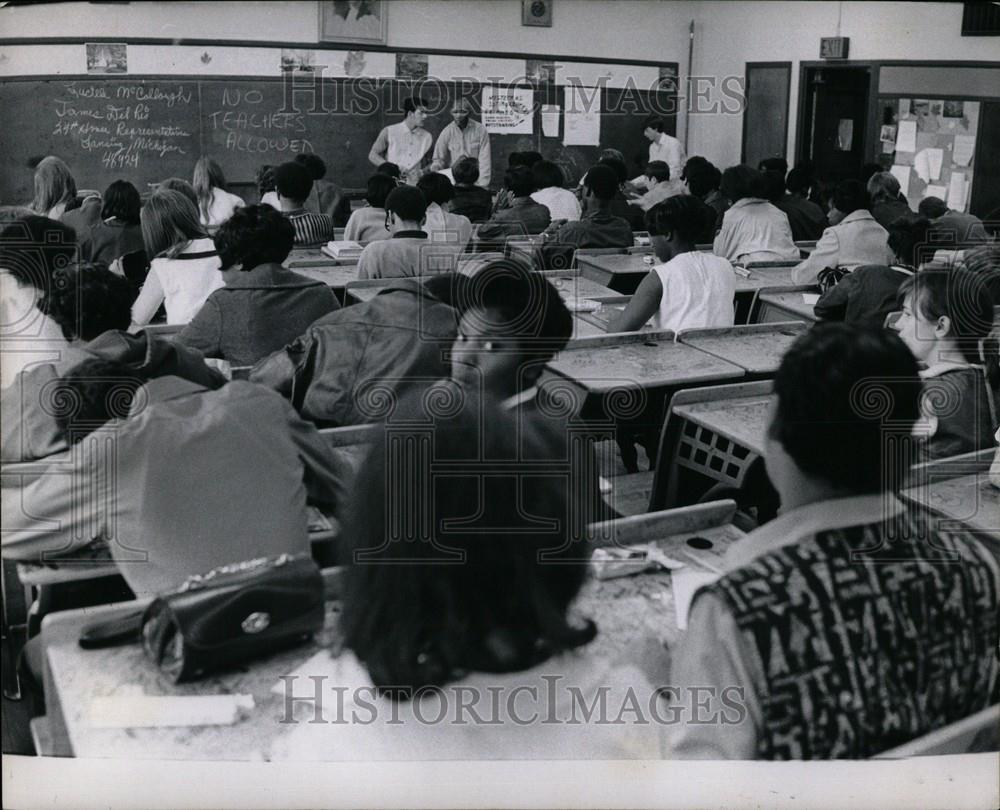 1970 Press Photo School Classroom - Historic Images