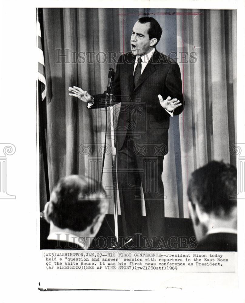 1969 Press Photo Richard M Nixon - Historic Images