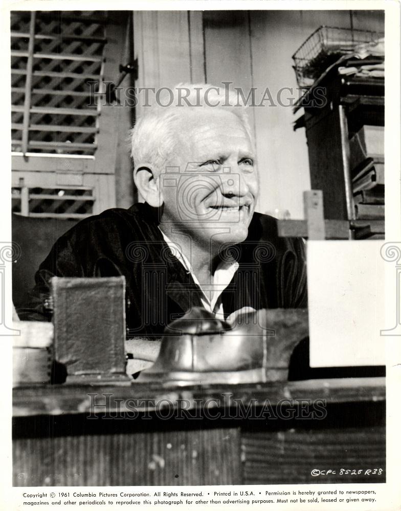 1961 Press Photo Spencer Tracy actor Devil Nine O&#39;Clock - Historic Images