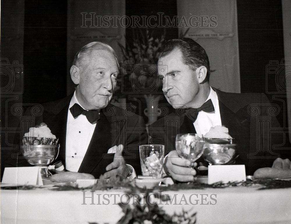 1956 Press Photo Richard M. Nixon President - Historic Images