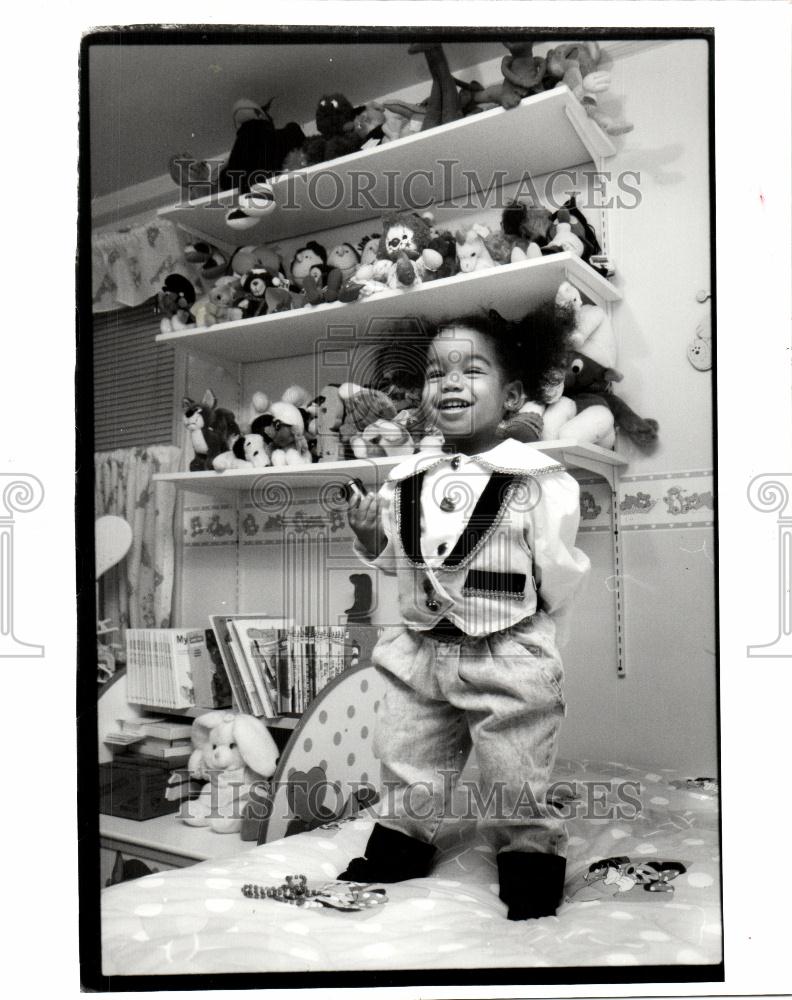 1992 Press Photo Alexis Townsend Detroit home humor - Historic Images