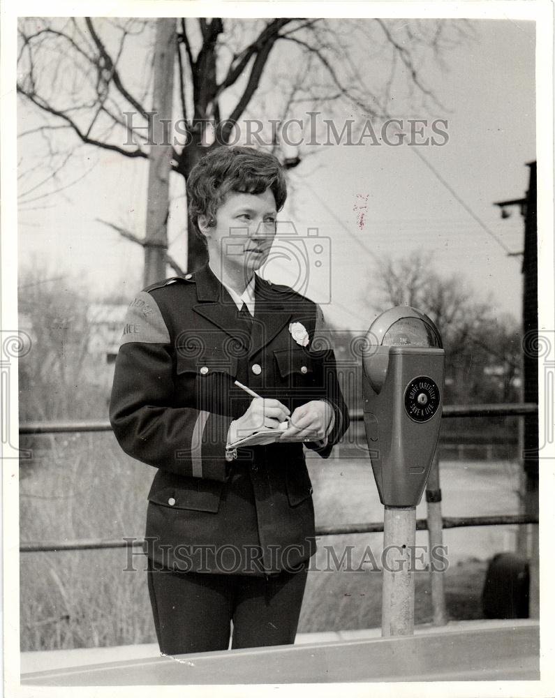 1969 Press Photo marjorie collins, meter maid - Historic Images