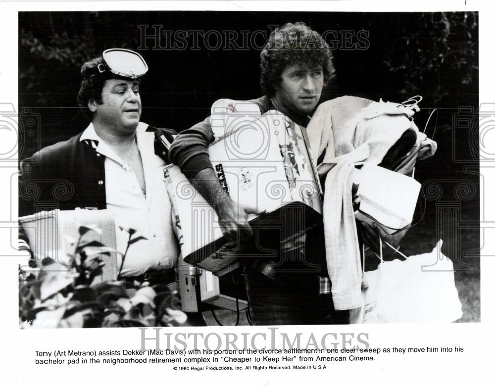 1982 Press Photo Art Metrano Mac Davis - Historic Images