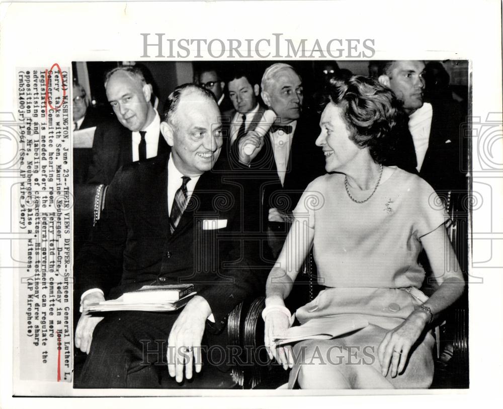 1964 Press Photo Surgeon General Luther L. Terry - Historic Images