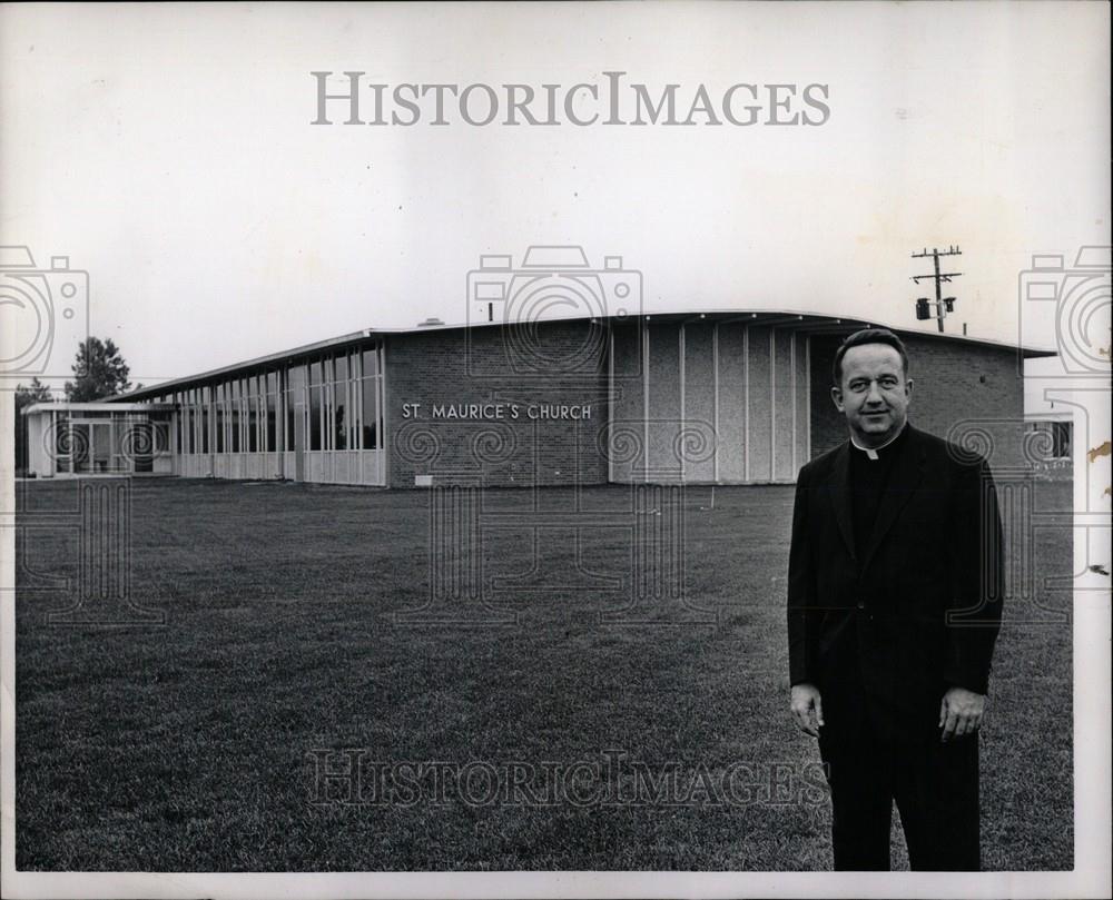 1961 Press Photo Thomas J.Caim St.Maurice Parish - Historic Images