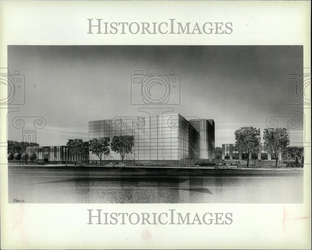 1981 Press Photo Michigan Bell Computer Southfield - Historic Images