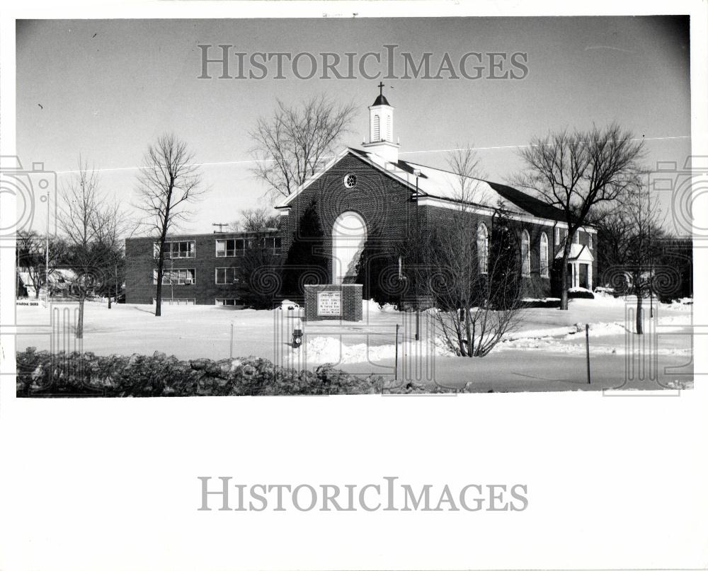 1967 Press Photo Congregational Church Lathrup Village - Historic Images