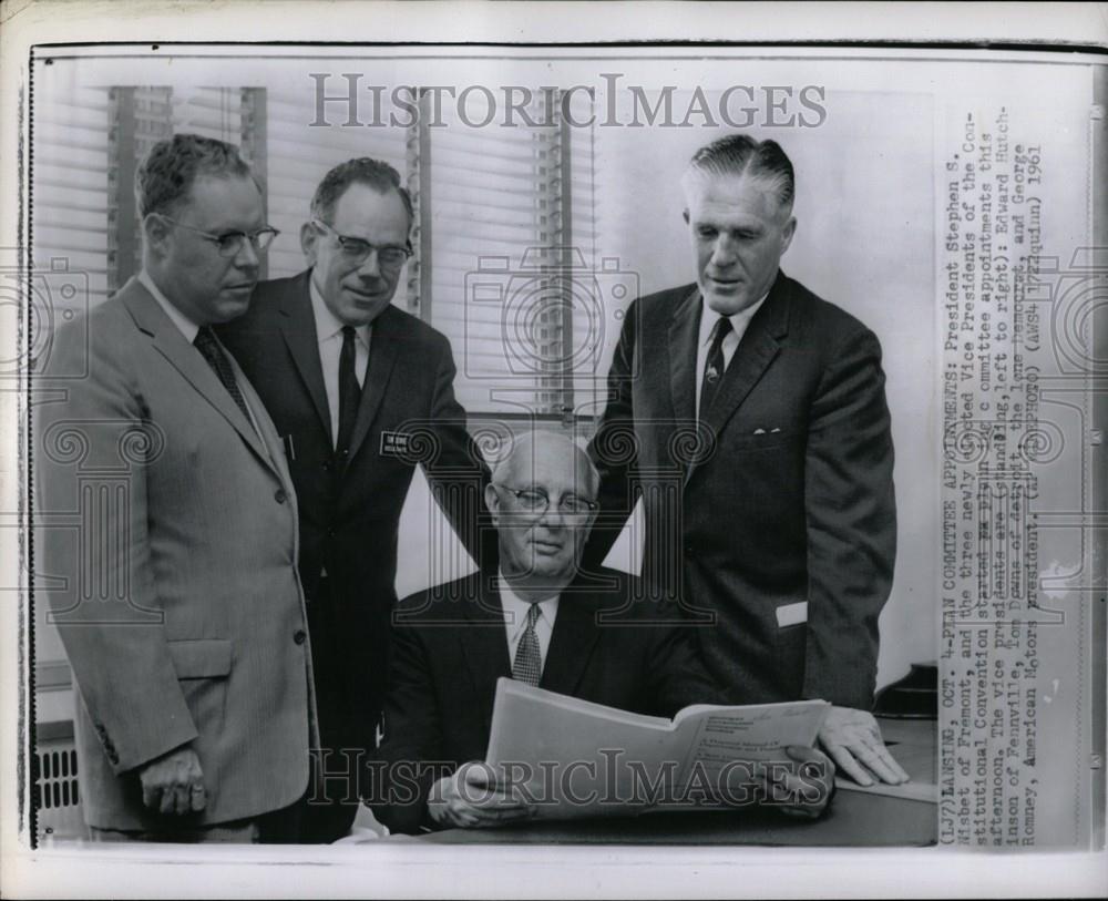 1961 Press Photo stephen nisbet contitutional conventio - Historic Images