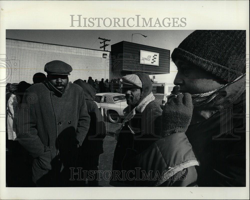 1983 Press Photo Willie Spencer Tim Cross Erma Thompson - Historic Images