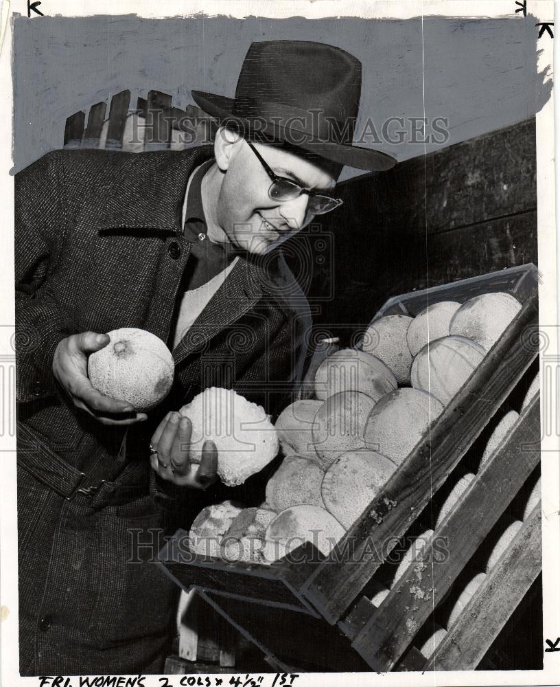 1954 Press Photo Melons Joe De Giovanni - Historic Images