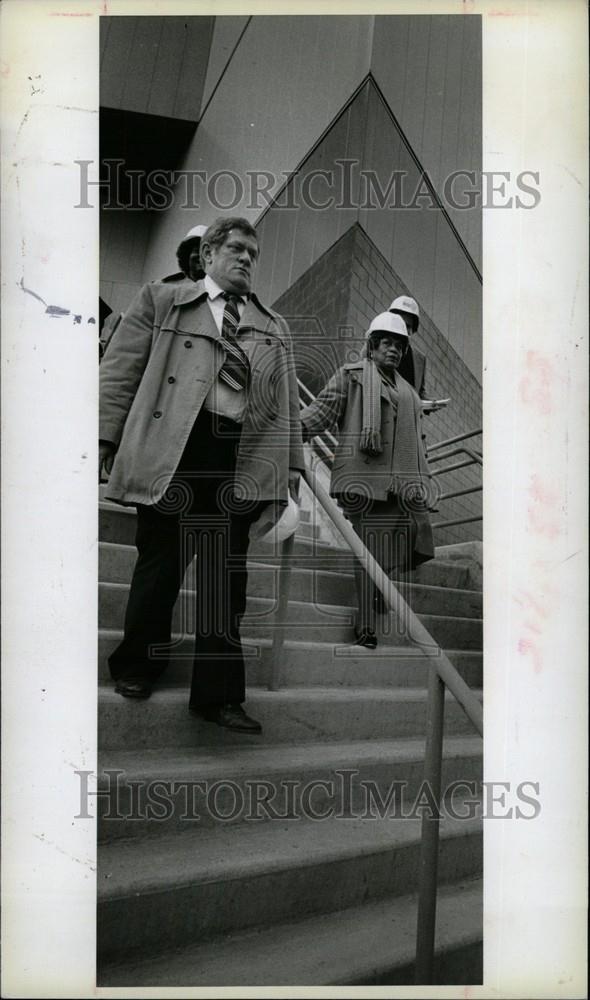 1980 Press Photo David Eberhard Erma Henderson Council - Historic Images