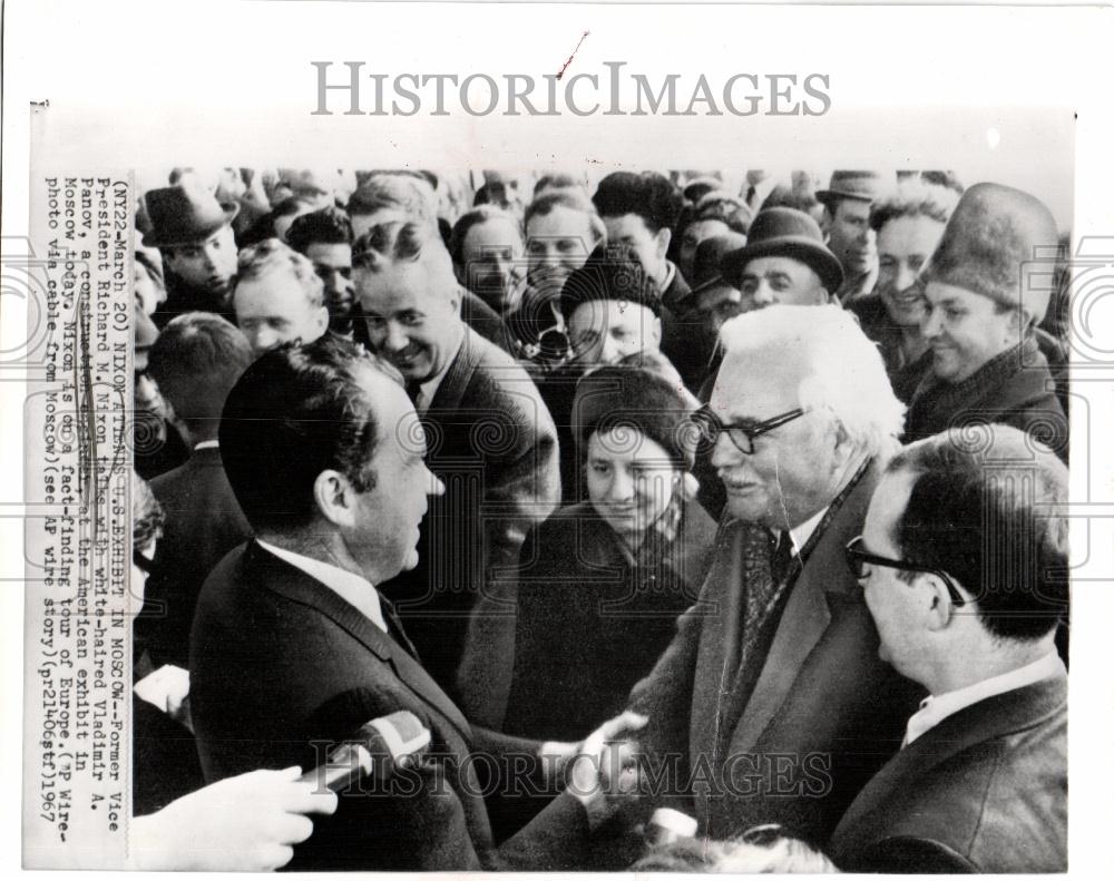 1967 Press Photo Richard M. Nixon Panov Moscow - Historic Images