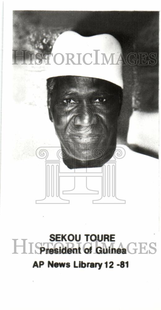 1982 Press Photo Sekou Toure President Guinea - Historic Images