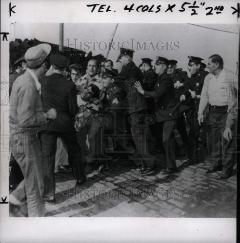 1953 Press Photo Longshoreman United Kingdom Vancouver - Historic Images