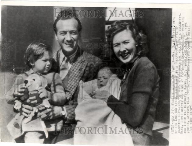 1946 Press Photo Mrs David Niven dies husband children - Historic Images