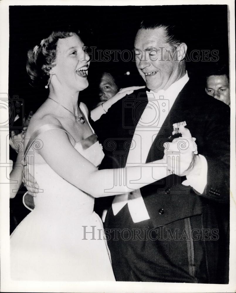 1958 Press Photo Princess Margarethe of Denmark Goes Dancing - Historic Images