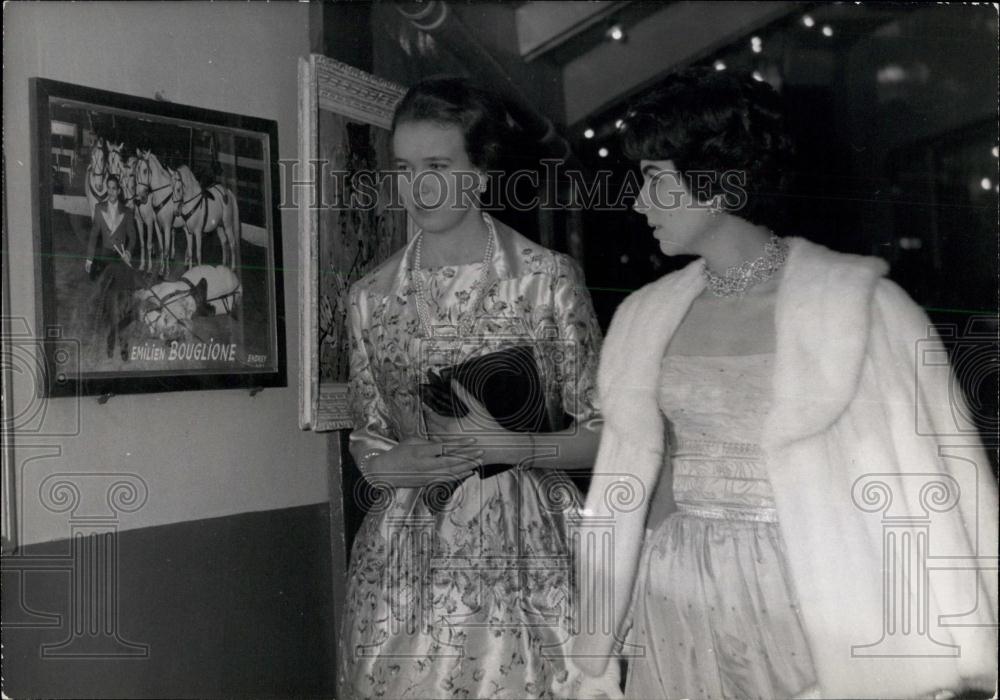 1961 Press Photo Princess Marie-Gabrielle Of Savoy &friend - Historic Images