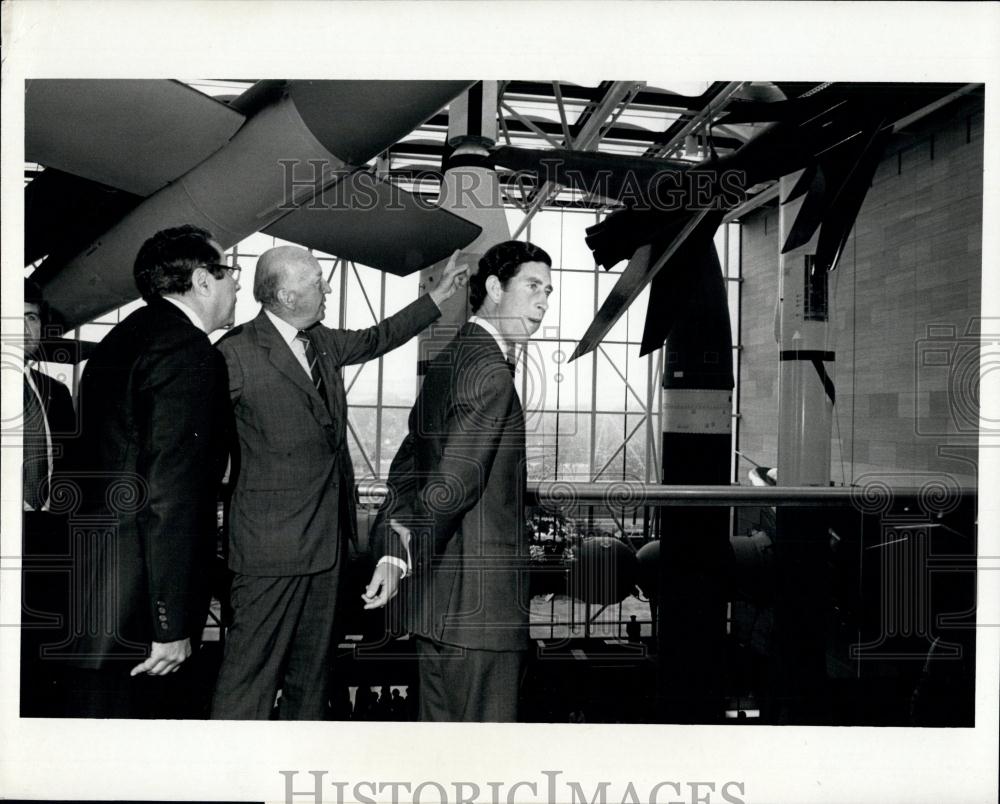 1981 Press Photo Prince Charles Visits Air Museum - Historic Images