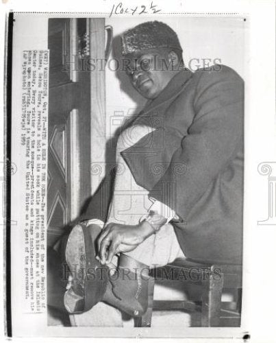 1959 Press Photo Sekou Toure president Republic Guinea - Historic Images