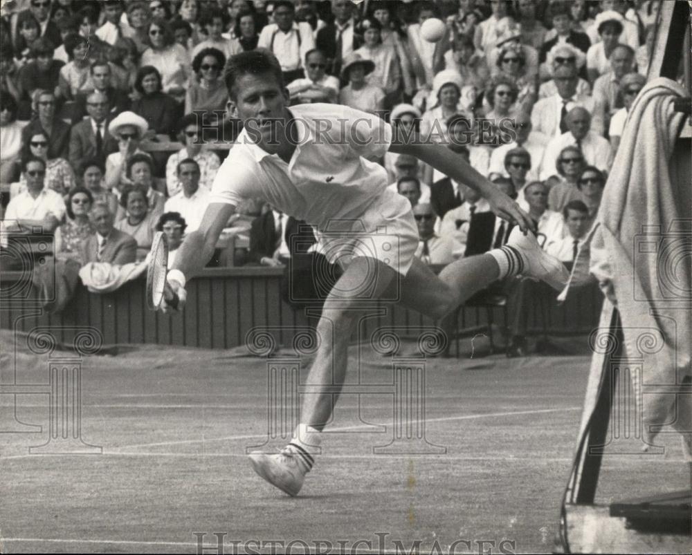 1966 Press Photo Wimbledon Tennis Championships R.D. Ralston (USA - Historic Images