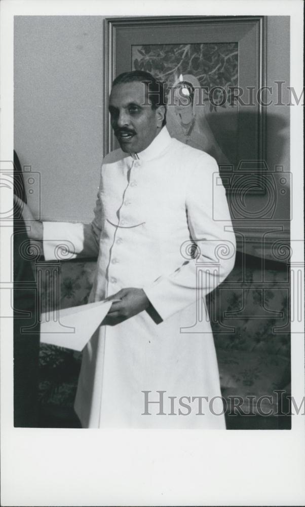 1978 Press Photo Gen. Zia. UL Haq of Pakistan at his residence - Historic Images