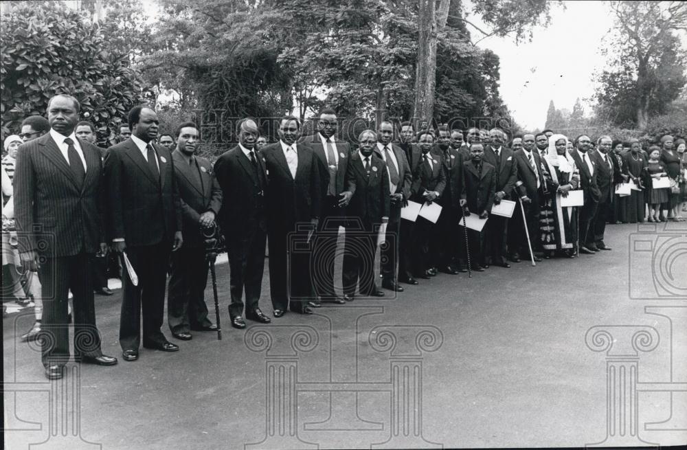 Press Photo Jomo Kenyatta Funeral Nairobi President Daniel Arap Moi Kenya - Historic Images