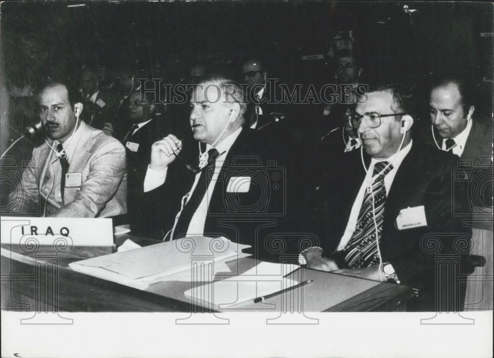 1981 Press Photo Non-Aligned Foreign Minister's Conf. New Delhi Saddoum Hammadi - Historic Images