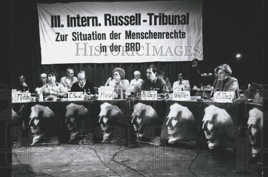 Press Photo Internations Russell-Tribunal Frankfurt Federal Republic Germany - Historic Images