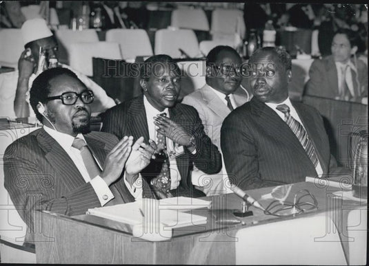 Press Photo Vice President Daniel Arap Moi Kenya Munyua Waiyaki Foreign Minister - Historic Images