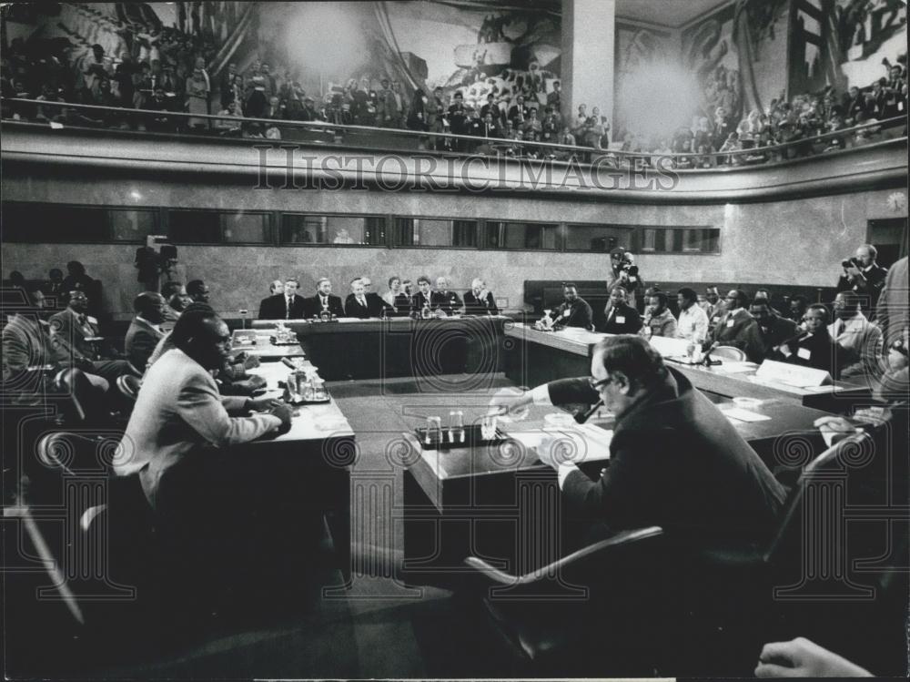 1976 Press Photo Openin Session, Chairman Richard, Rhodesian Prime Minister - Historic Images