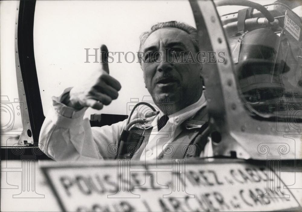 1955 Press Photo M. Corniglion-Molinier French Minister Transport Mystery IV - Historic Images