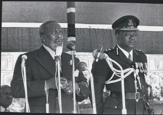 Press Photo Bernard Hinga Commissioner of Kenya's Police Force - Historic Images