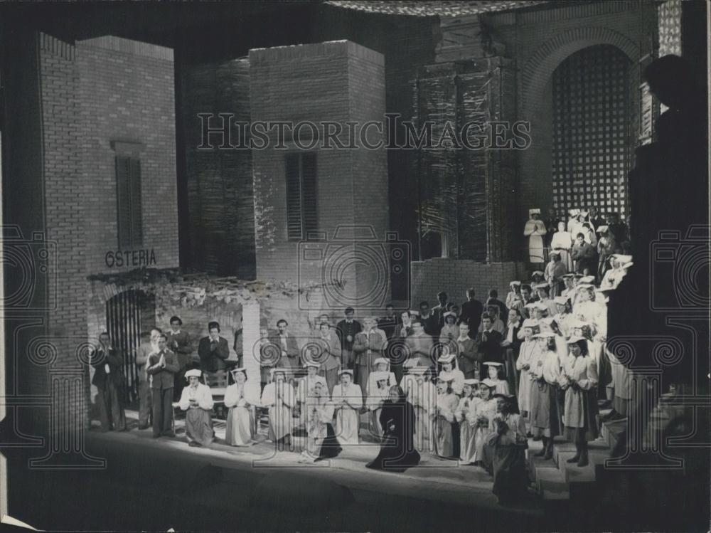 Press Photo Choir Scene From &quot;Cavalleria Rusticana&quot; in Berlin - Historic Images