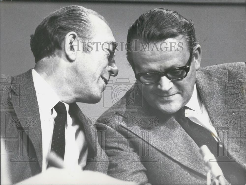 1971 Press Photo Danish Prime Minister HIlmer Baunsgaard&#39;s Coalition Resigns - Historic Images